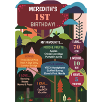 Birthday Poster-09 Into the Forest Theme
