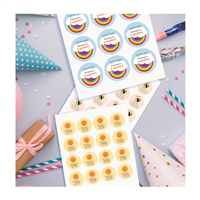 Personalised birthday stickers labels