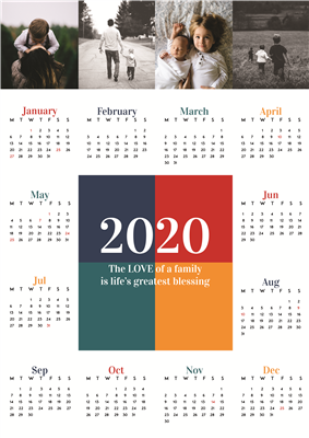 2020 Wall Calendar 2