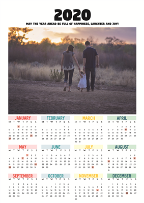 2020 Wall Calendar 4